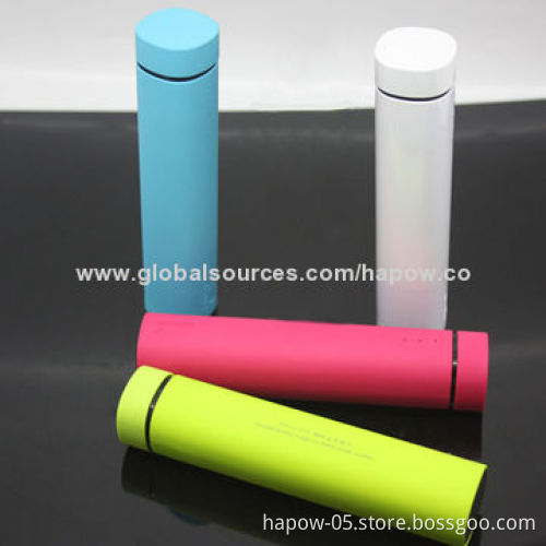 Power Bank for All Smartphones with Mini Speaker 3W, 3500mAh Battery, Private Sleek Cylindrical Tube